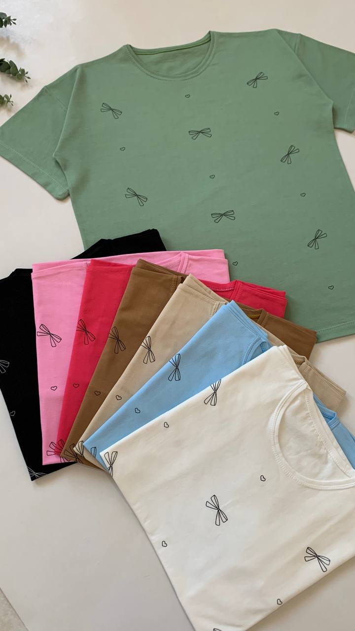 تیشرت پاپیون و قلب